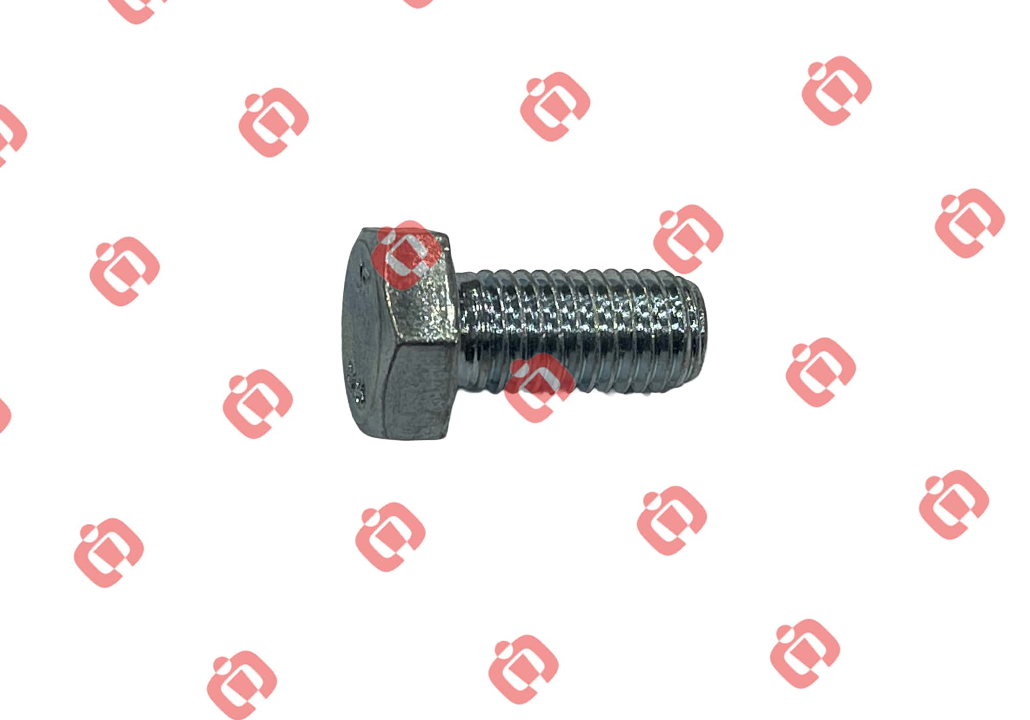 Tornillo Hexagonal Din 933 M12x1.75 Cincado Blanco (long Rosca 25mm)  Compatible Con Varios  Ref Onyarbi 70.01.98