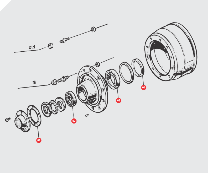 JUNTA DE ESTANQUEIDAD PLANA. Diam 158 x 118 x 0,5 mm. CON 6 BARRENOS