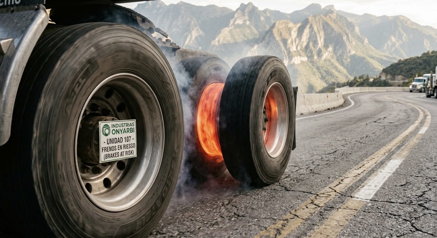 Frenos al límite: Guía de mantenimiento preventivo para camiones en las bajadas de la Sierra Madre y los Andes